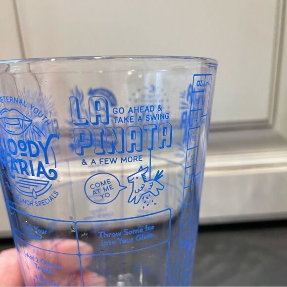 Fred Good Measure Tequila Cocktails Recipe Glass 16oz Margaritas Barware - Picture 6 of 10